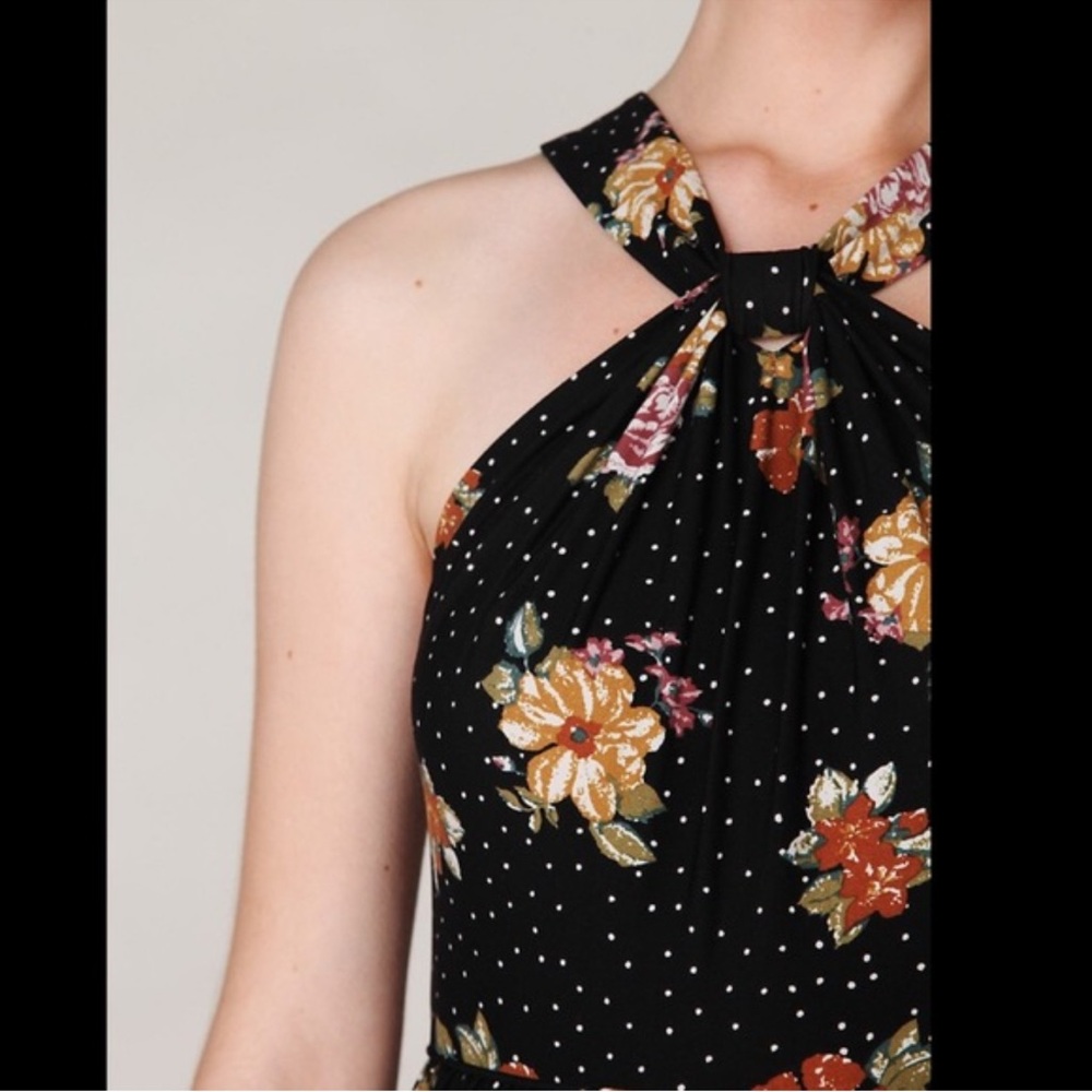 Function & Fringe Edit | Free People Floral Black Maxi Dress RARE! - Picture 5 of 5